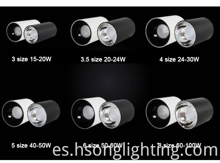 2022 NUEVO DESEMPLE DE LED DEL LED Downlights Downlight empotrado de la superficie de la superficie 24W para iluminación interior